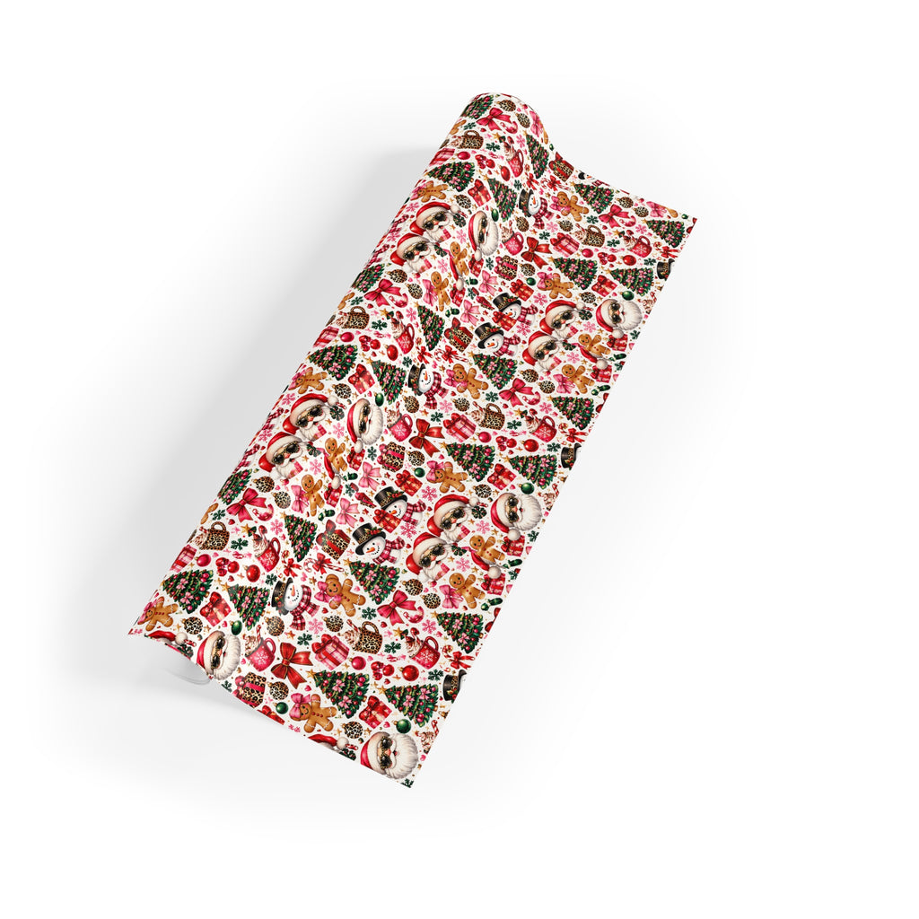 Leopard Christmas Wrapping Paper