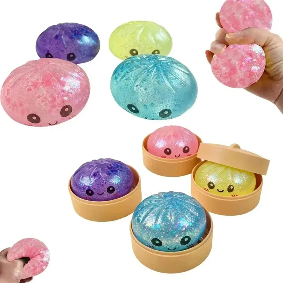 Colorful Dumpling Squishy Fidget Toy
