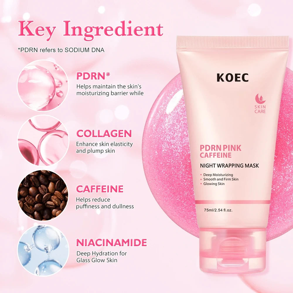 KOEC PDRN Pink Caffeine Overnight Face Mask