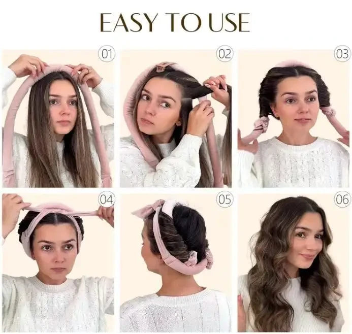Heatless Curling Rod Headband
