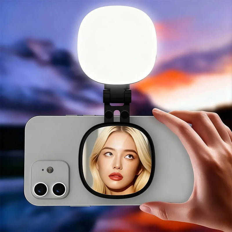 Magnetic Cellphone Light and Mirror
