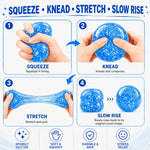 Glitter Squishy Stress Ball Two Pack