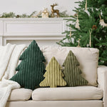 Velvet Christmas Tree Throw Pillows