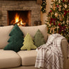 Velvet Christmas Tree Throw Pillows