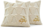 Embroidered Reindeer Christmas Pillow Covers