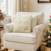 Embroidered Reindeer Christmas Pillow Covers