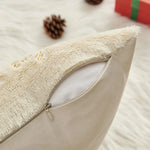 Embroidered Reindeer Christmas Pillow Covers