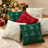 Embroidered Reindeer Christmas Pillow Covers