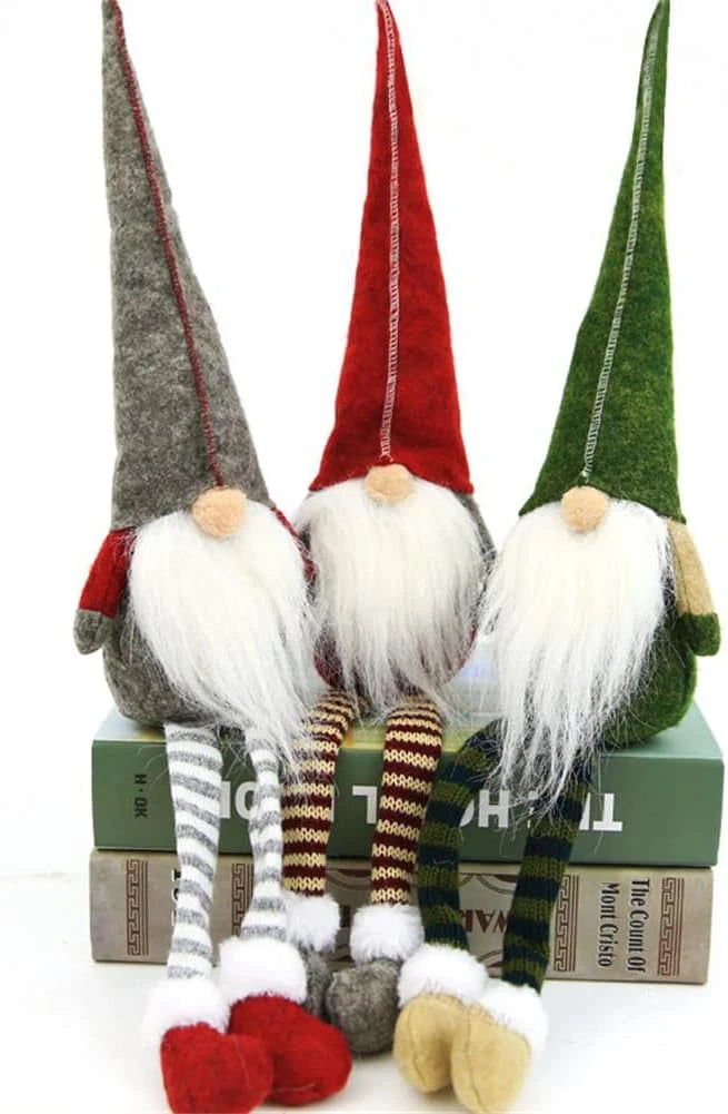 Long Legged Christmas Gnome Set