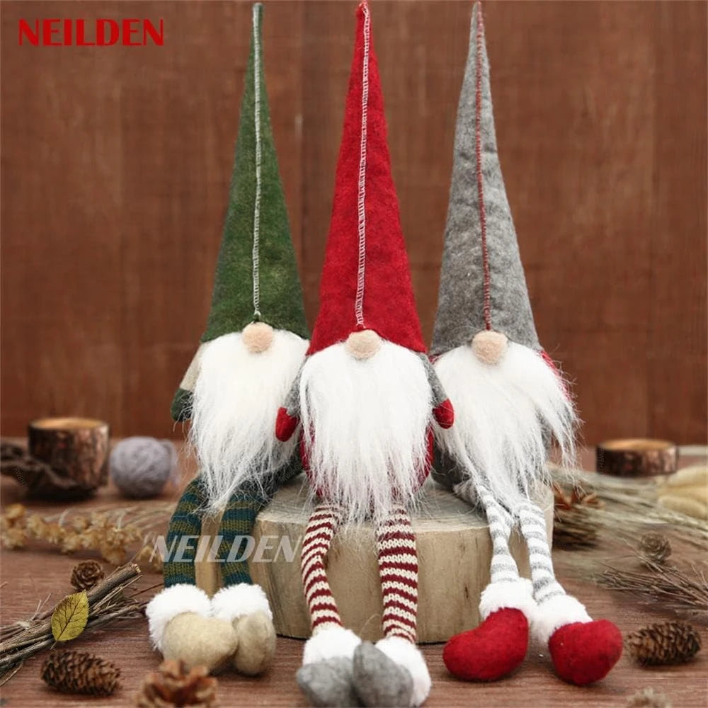 Long Legged Christmas Gnome Set