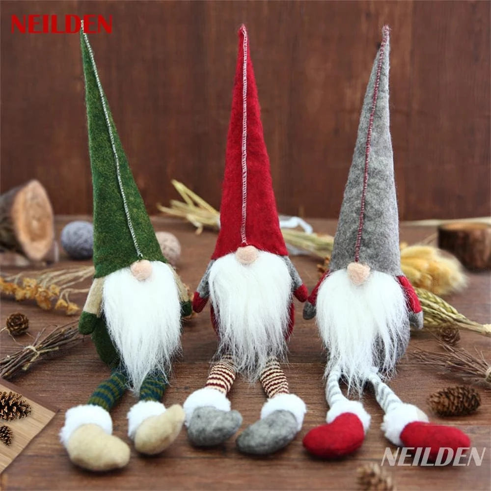 Long Legged Christmas Gnome Set