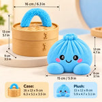 Plush Dumpling Toy With Steamer Basket