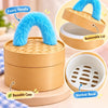 Plush Dumpling Toy With Steamer Basket
