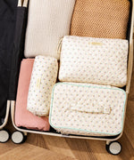 Quilted Floral Makeup Bag