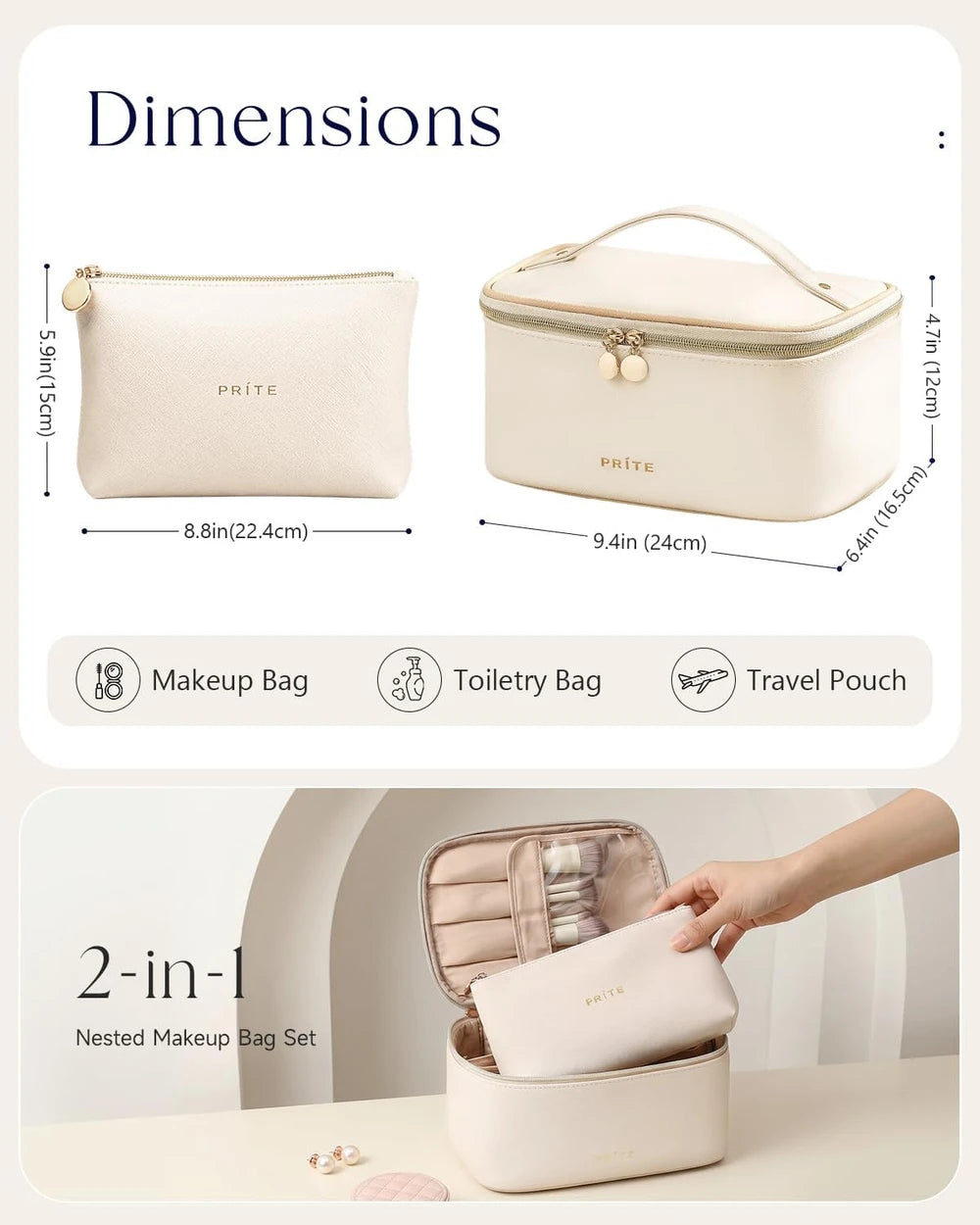 Makeup Bag Set