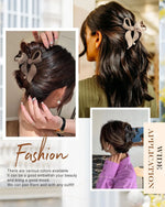 Large Bow Hair Claw Clips