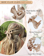 Large Bow Hair Claw Clips