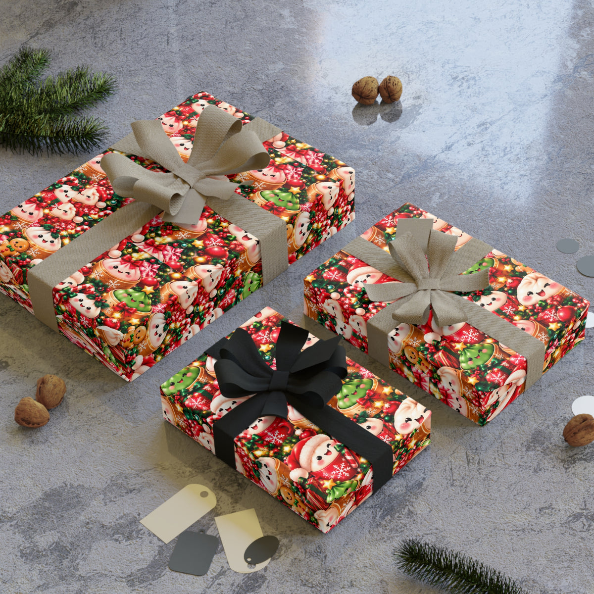 Dumpling Christmas Wrapping Paper