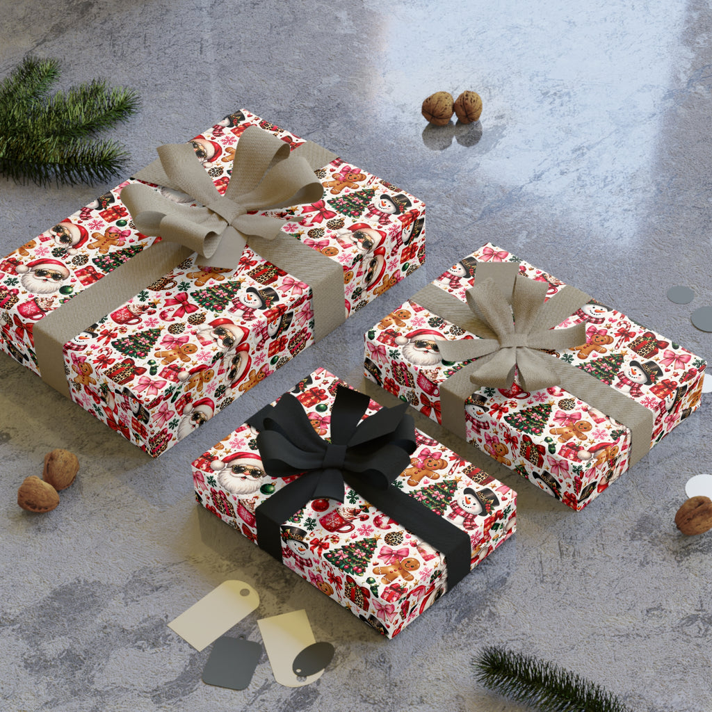 Leopard Christmas Wrapping Paper